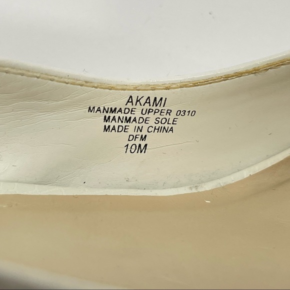 Vintage 90s White Slingback Pumps Open Toe Sandal Mid Heel Bridal Floral Shoes - Picture 16 of 17